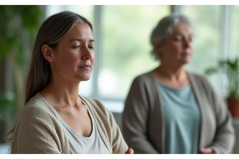 Personas meditando en un entorno tranquilo